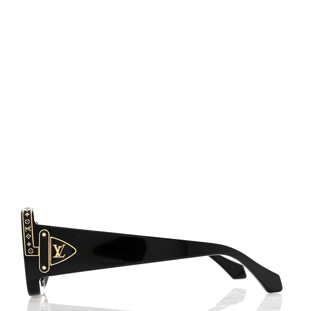 Louis Vuitton Black and Gold Sunglasses. New with LV Box, Case & Cleaning Cloth. - Picture 3 of 7